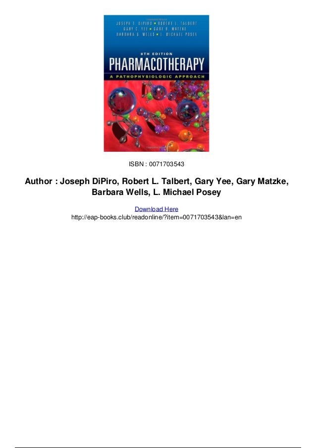 Pharmacotherapy A Pathophysiologic Approach 7th Edition Pdf
